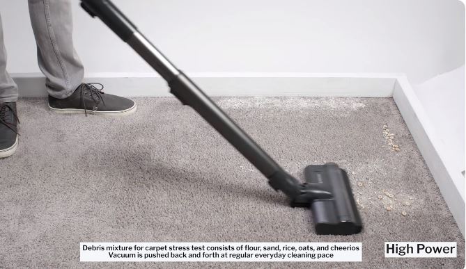 Carpet cleaning Samsung Bespoke Jet test