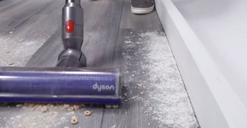 dyson v8 cleaning test